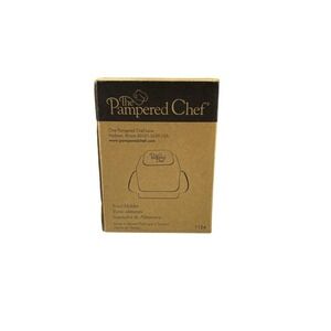 New PAMPERED CHEF Food Holder #1124 ~ Helps Hold Cheese or Fruit for Grater